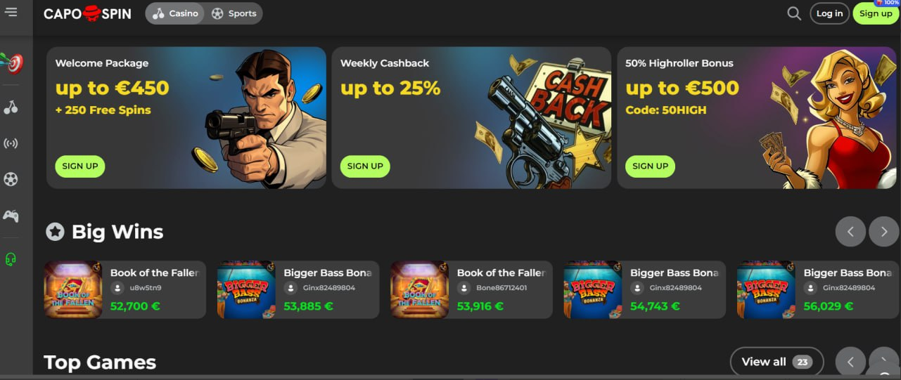 ¿Por qué elegir CapoSpin Casino?